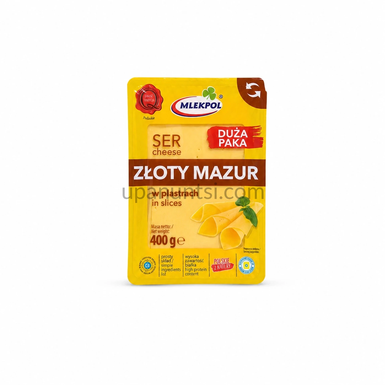 ChatGPT Image 9 трав. 2026 р., 09_11_57 Сир Mlekpol Zloty Mazur нарізка 400г — Фото 45
