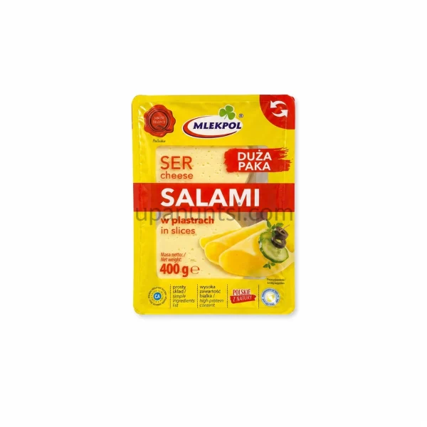 Сир Mlekpol Salami нарізка 400г — Фото 49