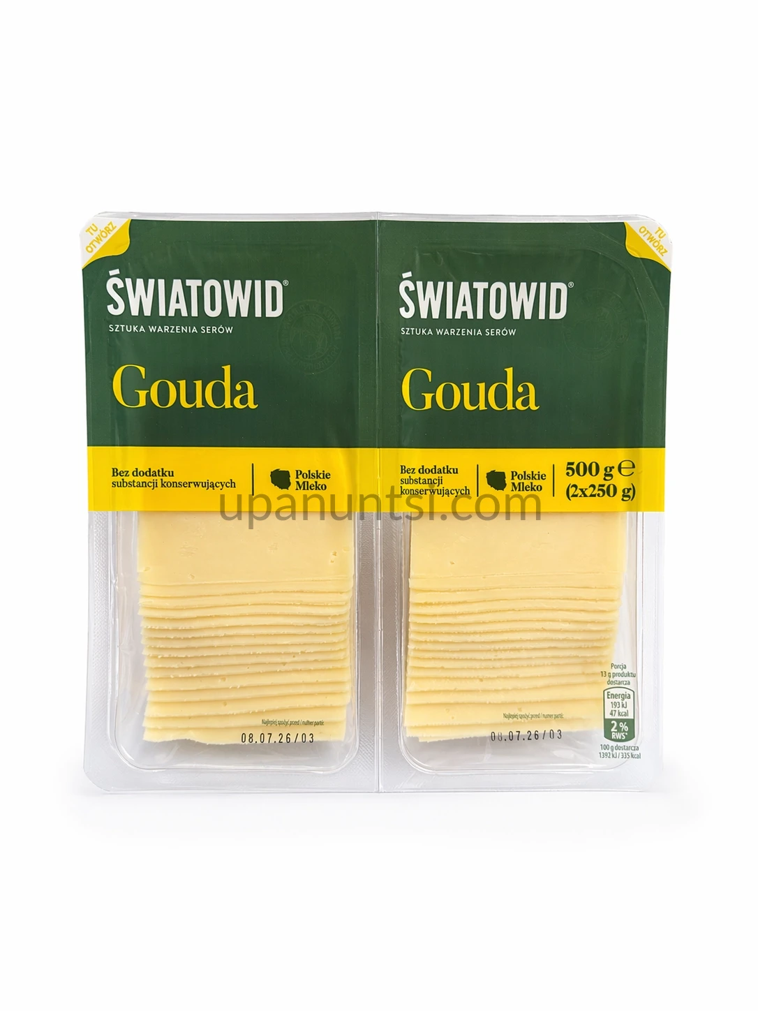 09F3CD4D-0DE5-4C98-ADD9-DEA0D3C150B4 Сир Swiatowid Gouda нарізка 500г — Фото 45