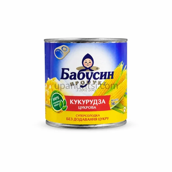 Зображення – Кукурудза Бабусин продукт 340г