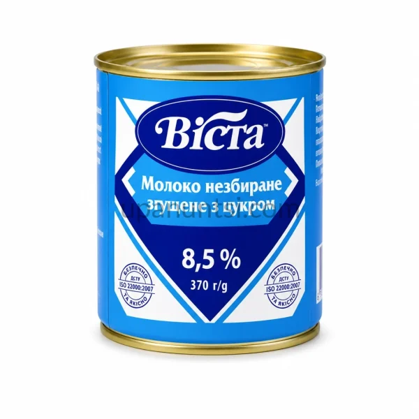 Зображення – Згущене молоко Віста 370г