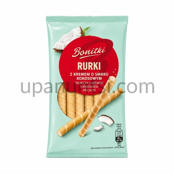 Зображення – Рурки Bonitki з кокосовим кремом 280г