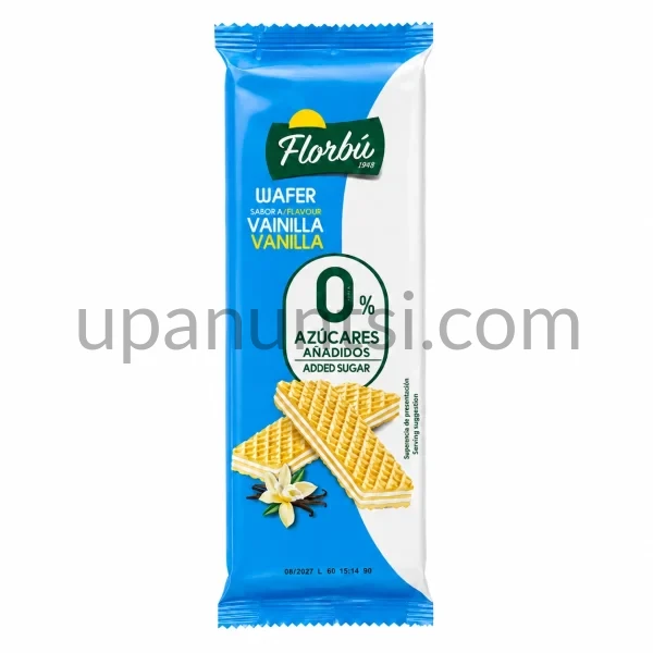 Зображення – Вафлі Florbu 0% цукру ваніль 150г
