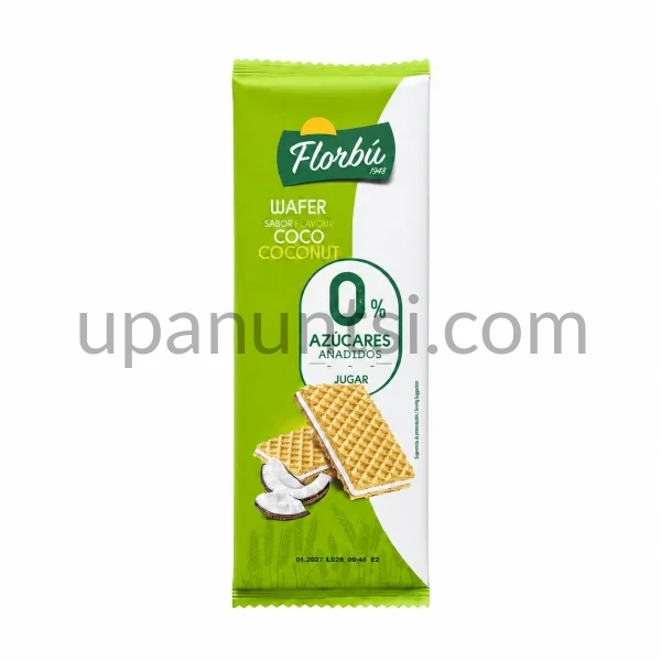 Зображення – Вафлі Florbu 0% цукру кокос 150г