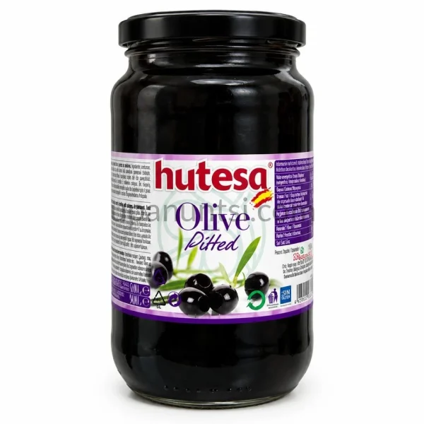 Зображення – Оливки Hutesa чорні 900г