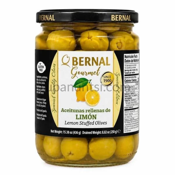 Зображення – Оливки Bernal фаршировані лимоном 436г