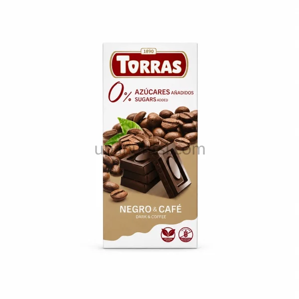Зображення – Шоколад Torras negro cafe без цукру 75г