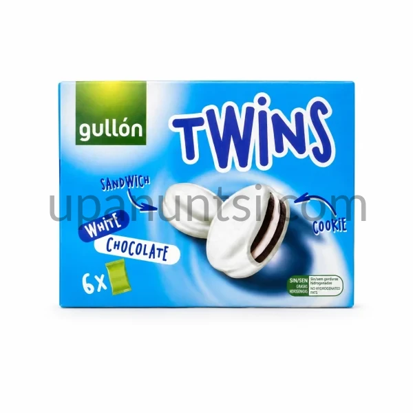 Зображення – Печиво Gullon Twins білий шоколад 252г