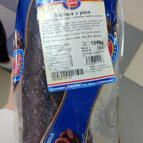 Зображення – Ковбаса Chabura з п’єца