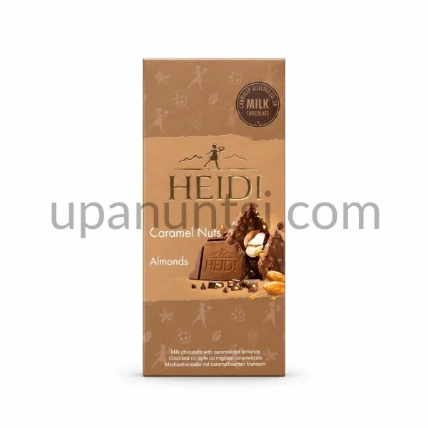 Зображення – Шоколад Heidi карамель з горіхами мигдаль 80г