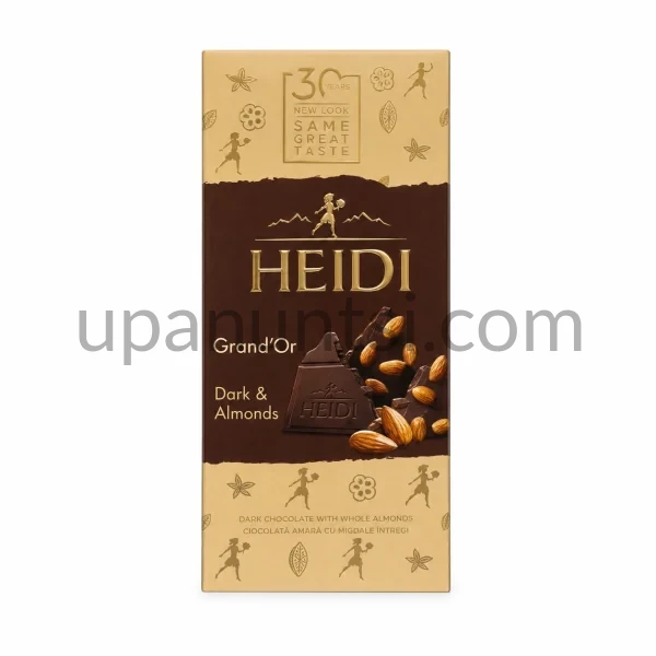 Зображення – Шоколад Heidi чорний шоколад мигдаль 100г