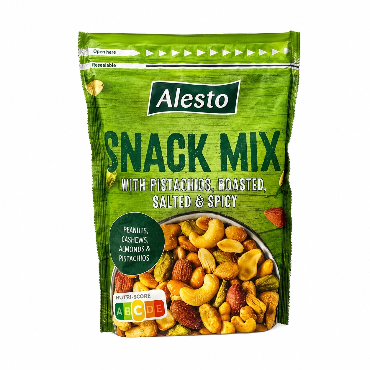 Згенероване зображення 1 (9) Горішки Alesto Snack Mix pistachios 200г (зелені) — Фото 45